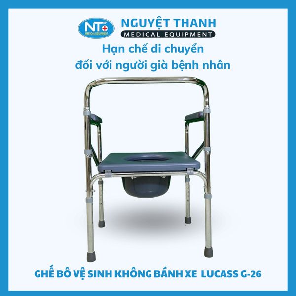 Ghế Bô Vệ Sinh Không Bánh Xe Lucass G-26