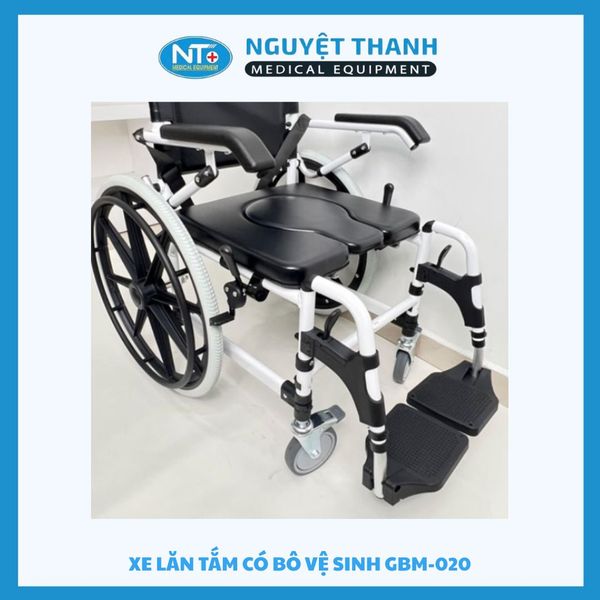 Xe Lăn Tắm Có Bô Vệ Sinh GBM-020