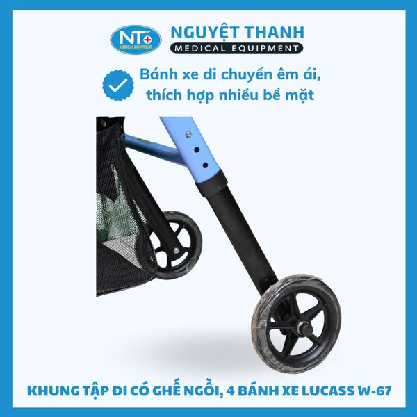 Khung Tập Đi Có Ghế Ngồi Lucass W-67