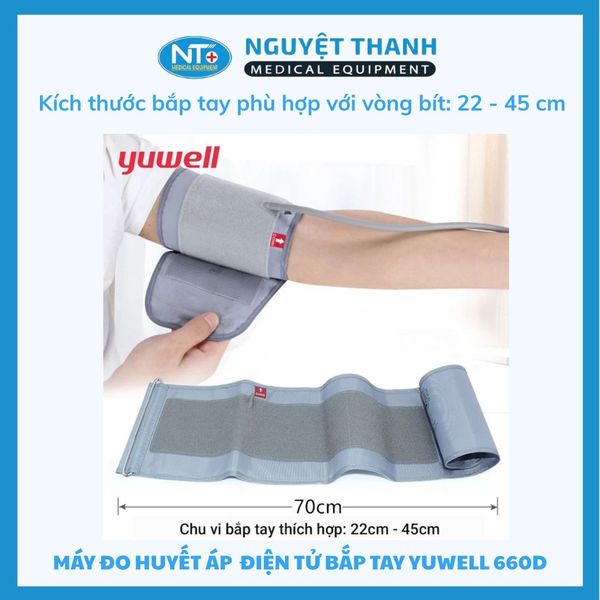 Máy Đo Huyết Áp Điện Tử Yuwell YE660D