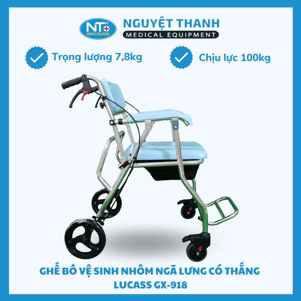 Ghế Bô Nhôm Ngã Lưng Có Thắng Lucass GX-918