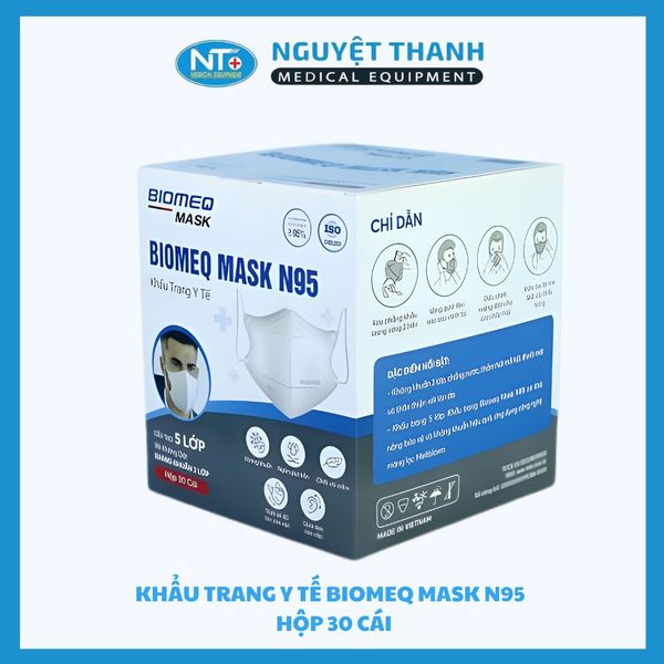 Khẩu trang bảo hộ Mask N95 trắng hộp 30 cái