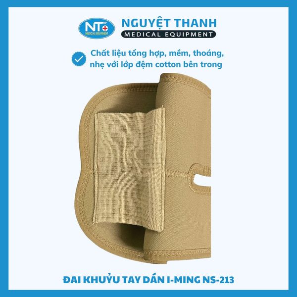 Đai khuỷu tay dán NS 213 màu kem
