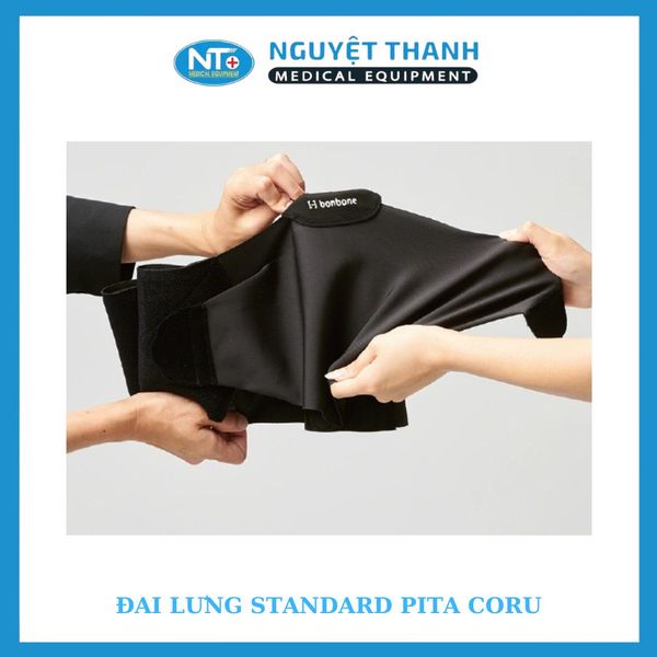 Đai lưng Standard Pita Coru size M màu đen (17cm)