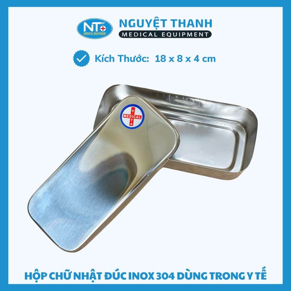 Hộp Chữ Nhật Đúc Inox Y Tế