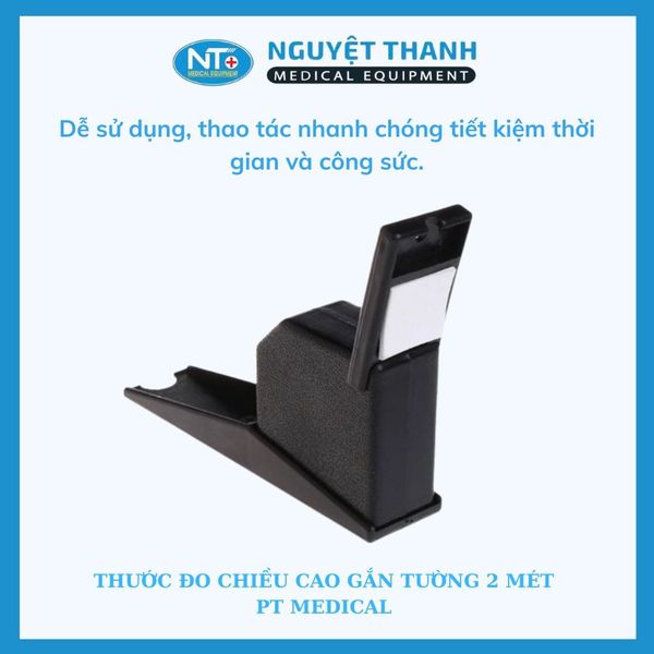 Thước Đo Chiều Cao Gắn Tường 2 Mét PT Medical