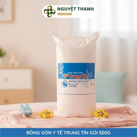 Bông Gòn Y Tế Trung Tín 100% Tự Nhiên - Thấm Hút Cực Tốt