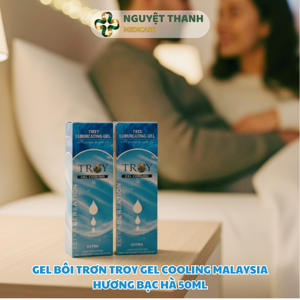 Gel Bôi Trơn Troy Gel Cooling Hương Bạc Hà 50ml Chính Hãng