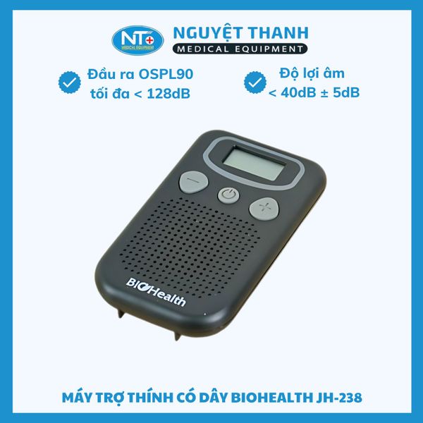 Máy Trợ Thính Bỏ Túi BioHealth JH-238 Chính Hãng, Giá Tốt