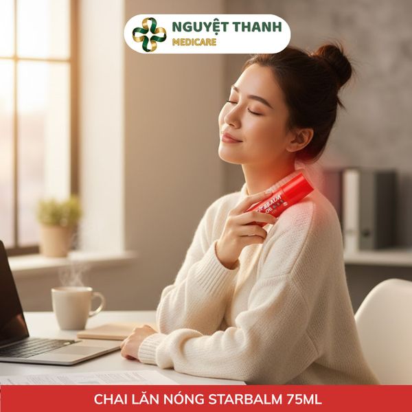 Chai Lăn Làm Nóng Starbalm Roll-On Warm 75ml, Hỗ Trợ Khởi Động Cơ