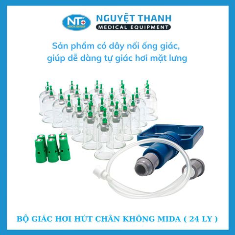 Bộ Giác Hơi Không Dùng Lửa MIDA Mec 12 Cup