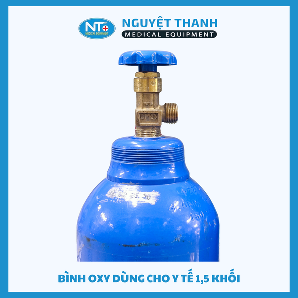 Bình Oxy Y Tế 6 Khối Và 1.5 Khối