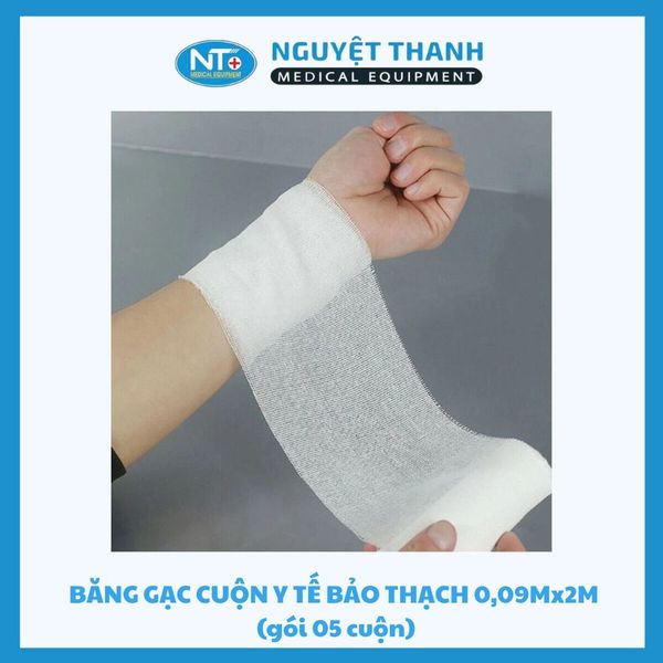 Băng cuộn trắng 0.09X2 Bảo Thạch ( Gói/50 cuộn)