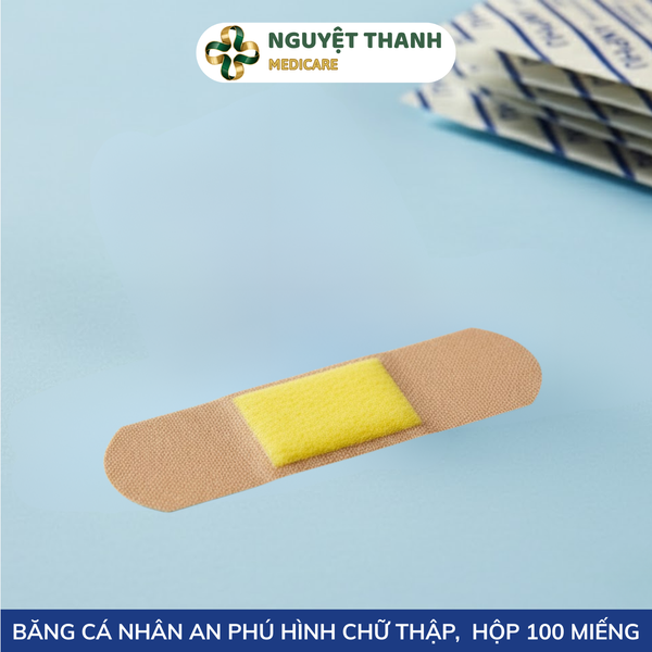 Băng Cá Nhân Chữ Thập An Phú - Hộp 100 Miếng Sơ Cứu Giá Tốt