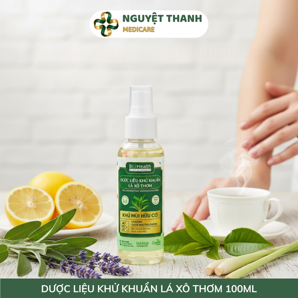 Dung Dịch Khử Khuẩn Lá Xô Thơm BioHealth 100ml Khử Mùi