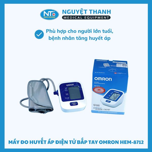 Máy Đo Huyết Áp Điện Tử OMRON HEM-8712