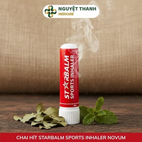 Chai Hít Starbalm Sports Inhaler Novum 1,1g Thông Mũi Chính Hãng