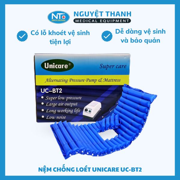 Nệm Chống Loét Unicare UC-BT2 Có Khoét Lỗ Vệ Sinh