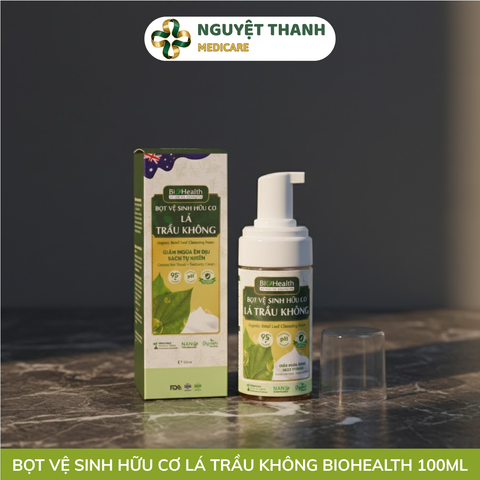 Bọt Vệ Sinh BioHealth Trầu Không Hữu Cơ Cân Bằng pH 3.9