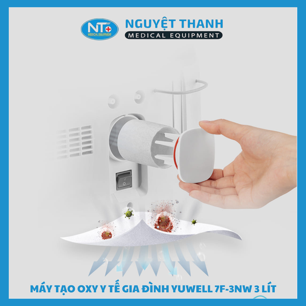 Máy tạo oxy 3 lít Yuwell 7F-3W