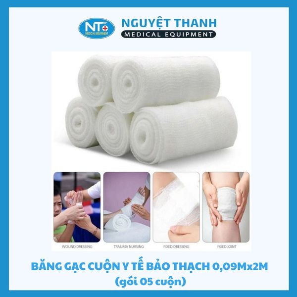 Băng cuộn trắng 0.09X2 Bảo Thạch ( Gói/50 cuộn)