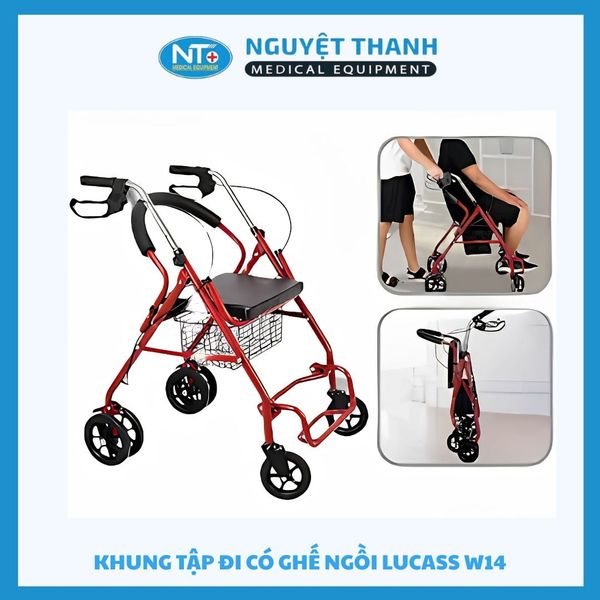 Khung tập đi có ghế ngồi Lucass W14 ( Màu ngẫu nhiên)