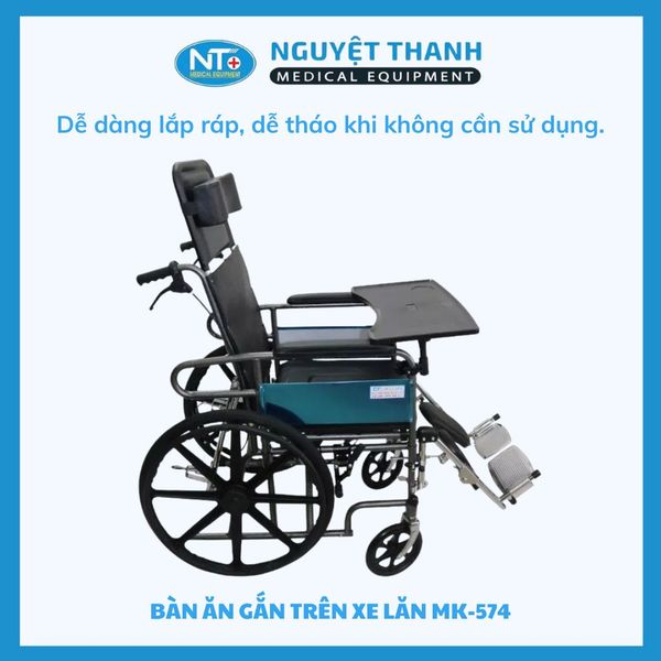 Bàn Ăn Gắn Trên Xe Lăn MK-574