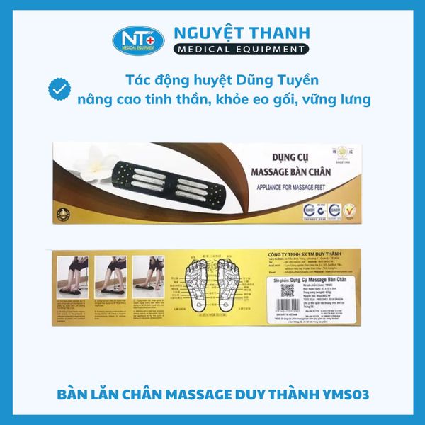 Bàn Lăn Chân Massage Duy Thành YMS03 Chính Hãng, Tăng Tuần Hoàn Máu