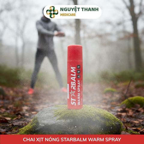 Chai Xịt Nóng Starbalm Warm Spray 150ml, Làm Ấm Cơ Nhanh, Ngừa Chấn Thương