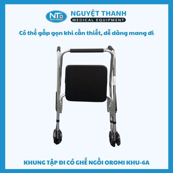 Khung tập đi có ghế ngồi OROMI KHU-6A