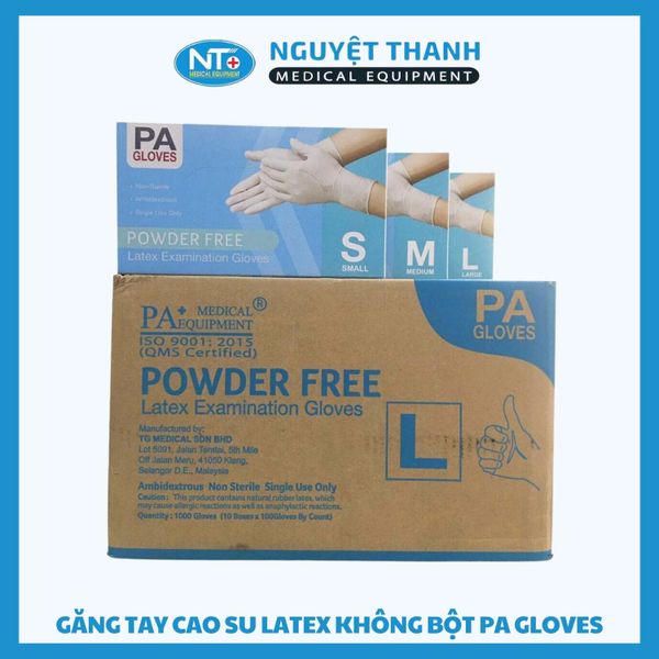 Găng tay Latex không bột PA