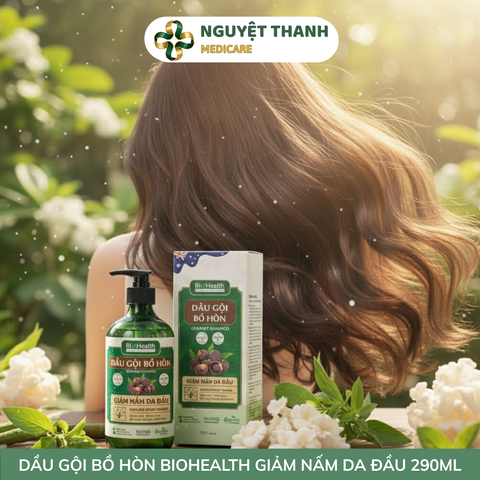 Dầu Gội Bồ Hòn BioHealth Thiên Nhiên Sạch Gàu Hết Ngứa Tóc Dày Mượt