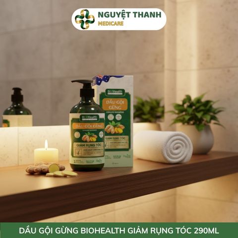 Dầu Gội Gừng BioHealth Giảm Rụng Tóc, Kích Thích Mọc Tóc Chính Hãng