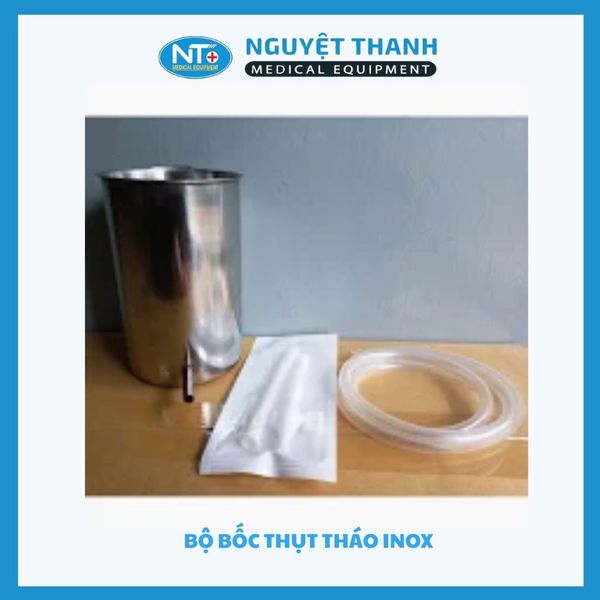 Bộ Bốc Thụt Tháo Hậu Môn Inox 2 Lít