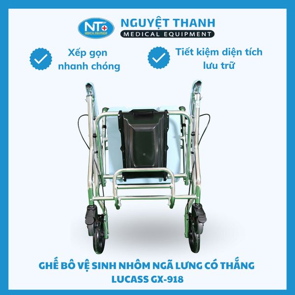 Ghế Bô Nhôm Ngã Lưng Có Thắng Lucass GX-918