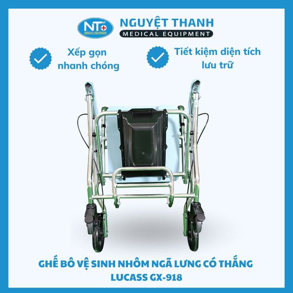 Ghế Bô Nhôm Ngã Lưng Có Thắng Lucass GX-918