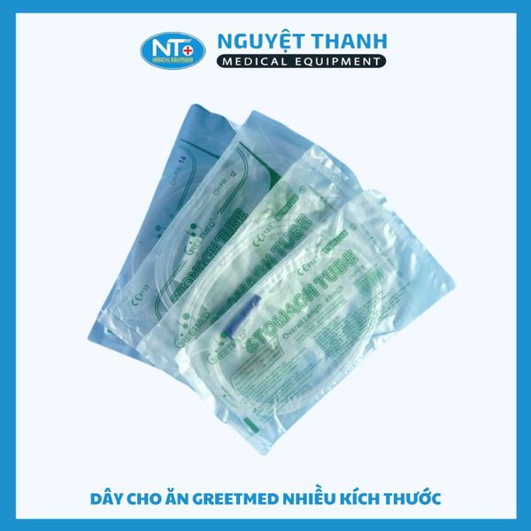 COMBO 10 Dây cho ăn có nắp số 18 Greetmed