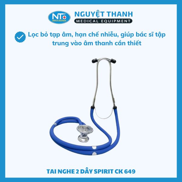 Ống Nghe Y Tế Spirit 2 Dây CK-649