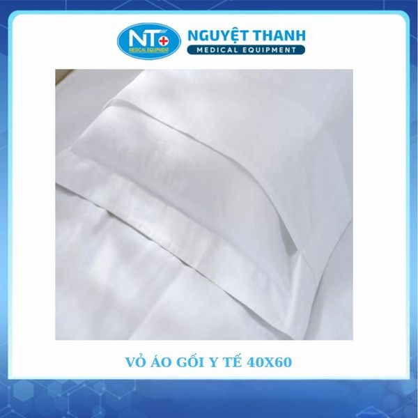Bộ Ruột Gối Và Vỏ Áo Gối Y Tế 40x60cm