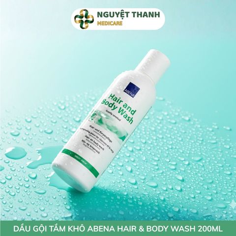 Dầu Gội Tắm Khô Abena 200ml pH 5.5 Chính Hãng – Không Cần Nước