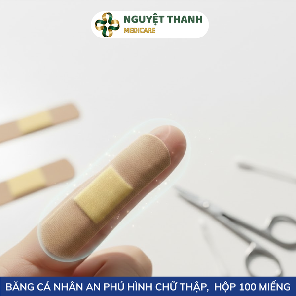 Băng Cá Nhân Chữ Thập An Phú - Hộp 100 Miếng Sơ Cứu Giá Tốt
