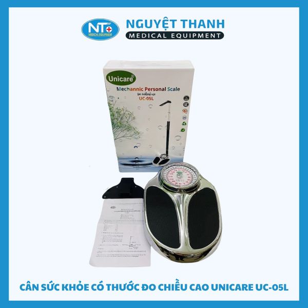 Cân Sức Khỏe Có Thước Đo Chiều Cao Unicare UC-05L