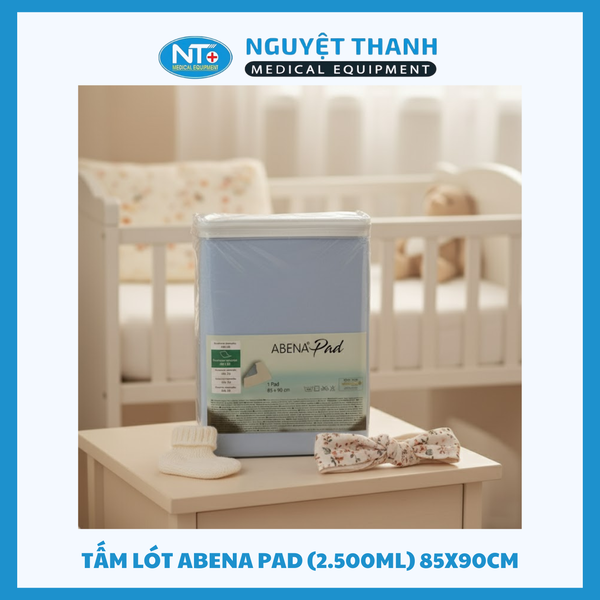Tấm Lót Chống Thấm Abena Pad Tái Sử Dụng 85x90cm Thấm Hút 2.5 Lít