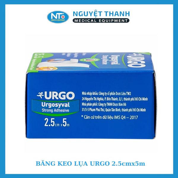 Băng keo Urgo 2.5x5 (12 cuộn/lốc)