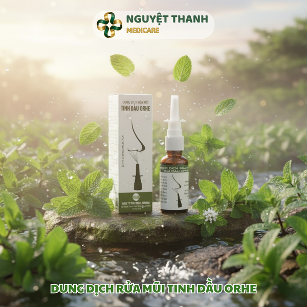 Dung Dịch Rửa Mũi Tinh Dầu Orhe 30ml Sạch Khuẩn Tự Nhiên