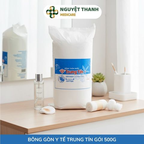 Bông Gòn Y Tế Trung Tín 100% Tự Nhiên - Thấm Hút Cực Tốt