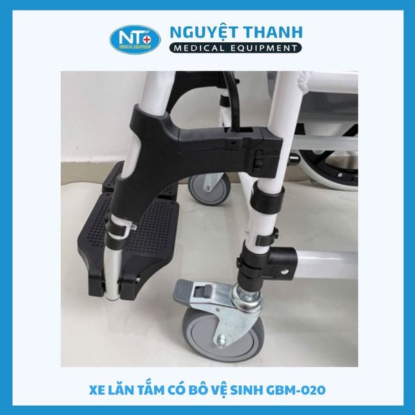 Xe Lăn Tắm Có Bô Vệ Sinh GBM-020
