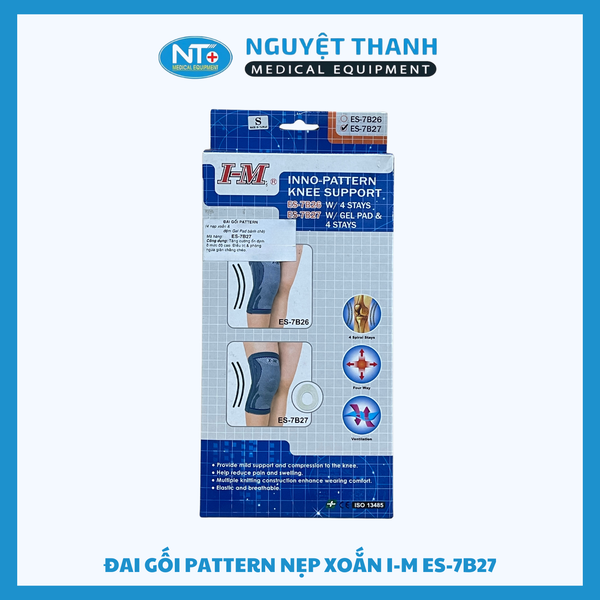Đai Gối Pattern Nẹp Xoắn I-M ES-7B27