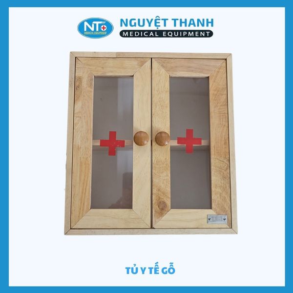 Tủ Thuốc Y Tế Treo Tường Bằng Gỗ