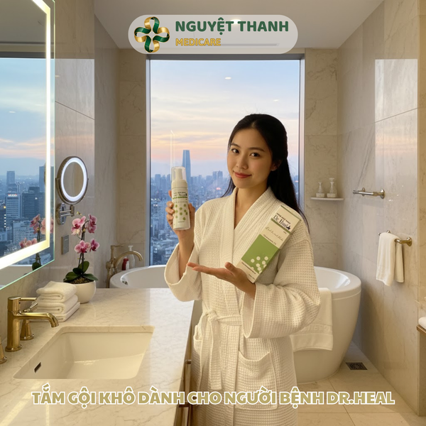 Tắm Gội Khô Sát Khuẩn ORHE Dr. Heal 2in1 Chlorhexidine 2% Không Dùng Nước